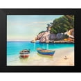 thumbnail image 2 of Galasso, Adriano 14x12 Black Modern Framed Museum Art Print Titled - Barche nella caletta- Sardegna, 2 of 5