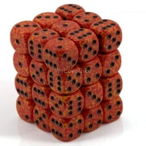 DND Dice Set-Chessex D&D Dice-12mm Speckled Fire Plastic Polyhedral Dice Set-Dungeons and Dragons Dice Includes 36 Dice – D6