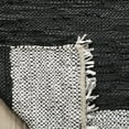 thumbnail image 4 of SAFAVIEH Vintage Leather Horatio Braided Fringe Border Runner Rug, Light Grey/Black, 2'3" x 6', 4 of 7