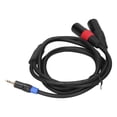 thumbnail image 3 of Câble Adaptateur Audio, Convertisseur Audio Stéréo 3,5mm Plug And Play Câble Audio Stéréo Simple à Utiliser avec Double Couche de Protection pour Maison pour Réunion 1,8m, 3 of 8