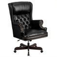 thumbnail image 1 of Pemberly Row Chaise de Bureau Rembourrée Haut Dossier en Noir, 1 of 4