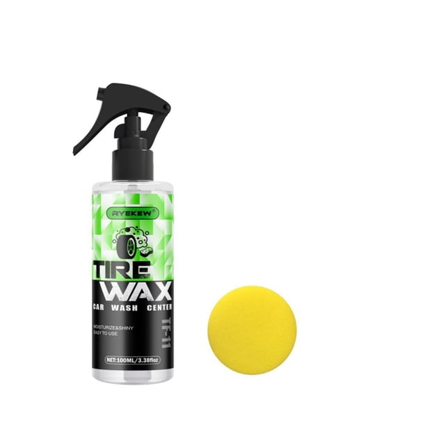 100ml Tire Coating Agent for Enhanced Shine, Cleaning and Long Lasting Protection with Sponge Wipe