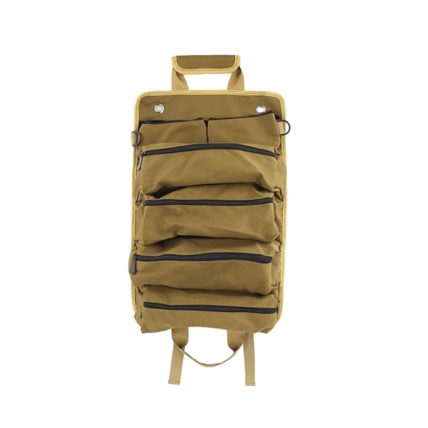 Bolsa de herramientas resistente Kenally con múltiples bolsillos caqui