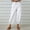 White, variant on Auroural Womens Pants Clearance Fashion Women Summer Casual Loose Cotton and Linen Pocket Solid Trousers Pants