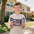 thumbnail image 7 of Chririnla Polyester Boys Trifold Wallet with Slim Portable Children's Wallet for Sports, Tie Dye Spiral Pattern Trifold Card Wallet, 7 of 7