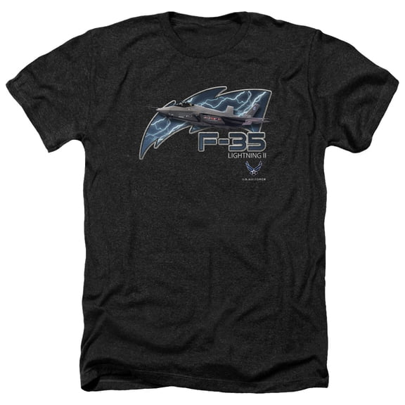 Air Force - F35 - Heather Short Sleeve Shirt - Large
