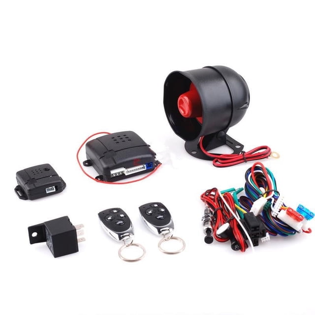 Sistema de seguridad vehicular con dos controles remotos. Sistema de protección con alarma para coche. Acceso sin llave. Alarma para coche LB-100D.