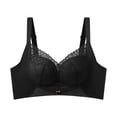 thumbnail image 4 of Bixock Push Up Bra for Women No Underwire Wireless Bra Lace Splicing Lift Support Breathable Abjustable Straps Everyday Casual Comfortable Women Under Wear, 4 of 7