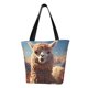 thumbnail image 1 of Fotbe Fluffy Alpaca Mountain Meadow Bolsa de Playa con Estampado, Bolsa de Hombro, Bolsa de Mano Espaciosa, Bolsa de Viaje Ligera, Bolsa de Compras Versátil, 1 of 6