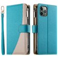 thumbnail image 2 of Funda cartera GANGXUN para iPhone 11 Pro , cuero PU con tarjetero, cremallera, correa de mano, soporte y protección 552°, 2 of 6