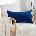 thumbnail image 5 of Home Soft Things Pleated Velvet 2 Piece Throw Pillow Cover Set - Blue - 14" x 26", 5 of 5