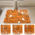 thumbnail image 4 of Dish Drying Mat Absorbent Dish Drainer Kitchen Counter 23.6x19.7inch Dish Drying Pad for Countertops Sinks Draining Racks Fun Orange Halloween Pattern, 4 of 9