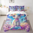thumbnail image 2 of Feelyou Dreamy Cute Sheep Twin Bedding Sets 7-Piece for Teens, Outer Space Planet Bedding Comforter Set, Mystic Starry Sky Reversible Sheet Sets, Super Cozy Room Decor, 2 of 7