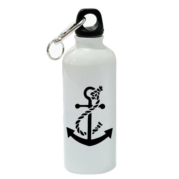 Cheers White Aluminum Sports 20 oz Water Bottle