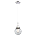 thumbnail image 5 of 447-1P-PN-G204-6 Innovations Lighting Beacon - 1 Light Cord Hung Mini Pendant-10.63 Inch Tall and 6 Inch Wide-Polished Nickel Finish-Seedy Glass Color, 5 of 7