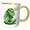 Yellow/White, variant on 3drose, Avocado, 11oz Two-tone Green Mug