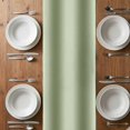 thumbnail image 4 of Sage Green Ombre Table Runner 90 Inches Long,Modern Abstract Art Farmhouse Gradient Cotton Linen Table Runners Dresser Scarves,Decorative Tabletop Scarf Furniture Cover for Home Dinner Party 13"x90", 4 of 8