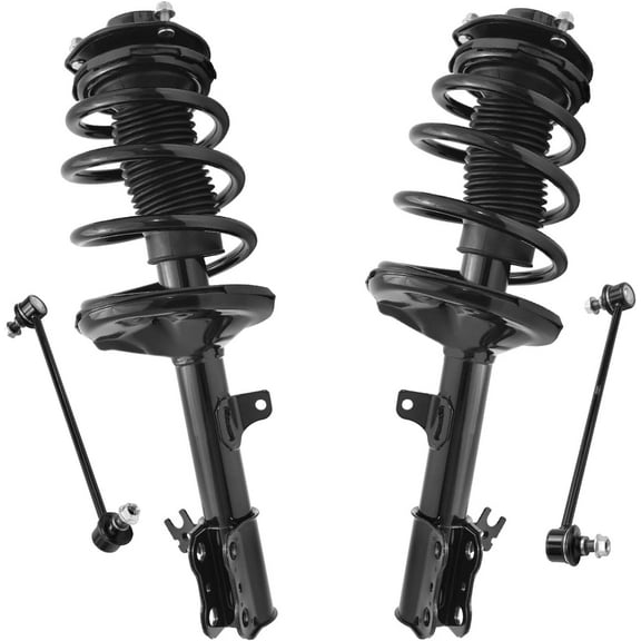 Detroit Axle - Front Struts Sway Bars for 1999-2003 Lexus RX300, 2 Complete Struts with Coil Spring 2 Sway Bar End Links 2000 2001 2002 Replacement Suspension Kit