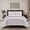 Wine Red, variant on Vasey 2 or 3 Piece Duvet Cover Set Contemporary Solid White With Dot Striped