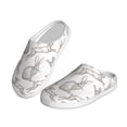 thumbnail image 2 of Lsque Hand Drawn Rabbit Pattern Womens Comfort Cotton on Scuff With Memory Foam and Anti-skid Sole Slipper-42/43, 2 of 7