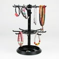 thumbnail image 6 of Two Tier Counter Top Spinner Display Stand Jewelry Rotating Ring Display Holder Necklace Keychain Pendants Organizer, 6 of 14