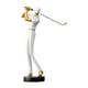 thumbnail image 3 of Figura de golf Estatua Arte Regalos para el hogar Adorno Centro de mesa Resina Artes Modernas Blanco B, 3 of 9