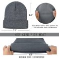 2-Pack Slouchy Beanie Hats For Men & Women | Soft Winter Knit Ski Caps | Unisex Stretchy Beanies (Black & Light Grey)