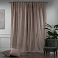 thumbnail image 2 of 3S Brother's Solid Luxury Matte Velvet Soft Curtains Set of 2 Panels Hanging Back Tap & Rod Pocket Home Décor Bedroom Kitchen Office Windows Room Darkering ( Salt-52"x120"), 2 of 6