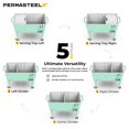thumbnail image 3 of Permasteel Party Cooler with Divider, Spacious 80-Qt Capacity, Chills 36hrs, Serving Tray, Rolling Ice Chest for Indoor and Outdoor Entertainment, Matte Mint, 3 of 11