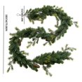 thumbnail image 2 of Festive Christmas Garland Tabletop Decoration Full PE Rattan Greenery for Holiday Party Centerpiece, 2 of 4
