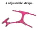 thumbnail image 3 of Arnés para perros Unique Bargains Arnés reflectante ajustable para chaleco de perros pequeños, medianos y grandes Rojo Rosa, 3 of 7