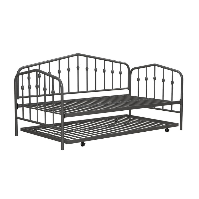 Novogratz bushwick metal twin outlet daybed & trundle