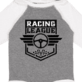 thumbnail image 4 of Inktastic Racing League with Race Car Wheel and Wings Boys or Girls Long Sleeve Baby Bodysuit, 4 of 5