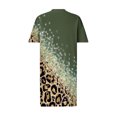thumbnail image 4 of Robes pour Femmes 2024 Été Robe Oversize pour Col en V Décontractée Robes d'Été Poche Genou Manches Courtes avec Poches Rabais de 50 % Liquidation!, 4 of 5