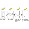 thumbnail image 5 of [Paquete de 10] Cerraduras de seguridad para niños: no se requieren herramientas ni perforaciones, para gabinetes de cocina, cajones, refrigerador, etc., 5 of 5