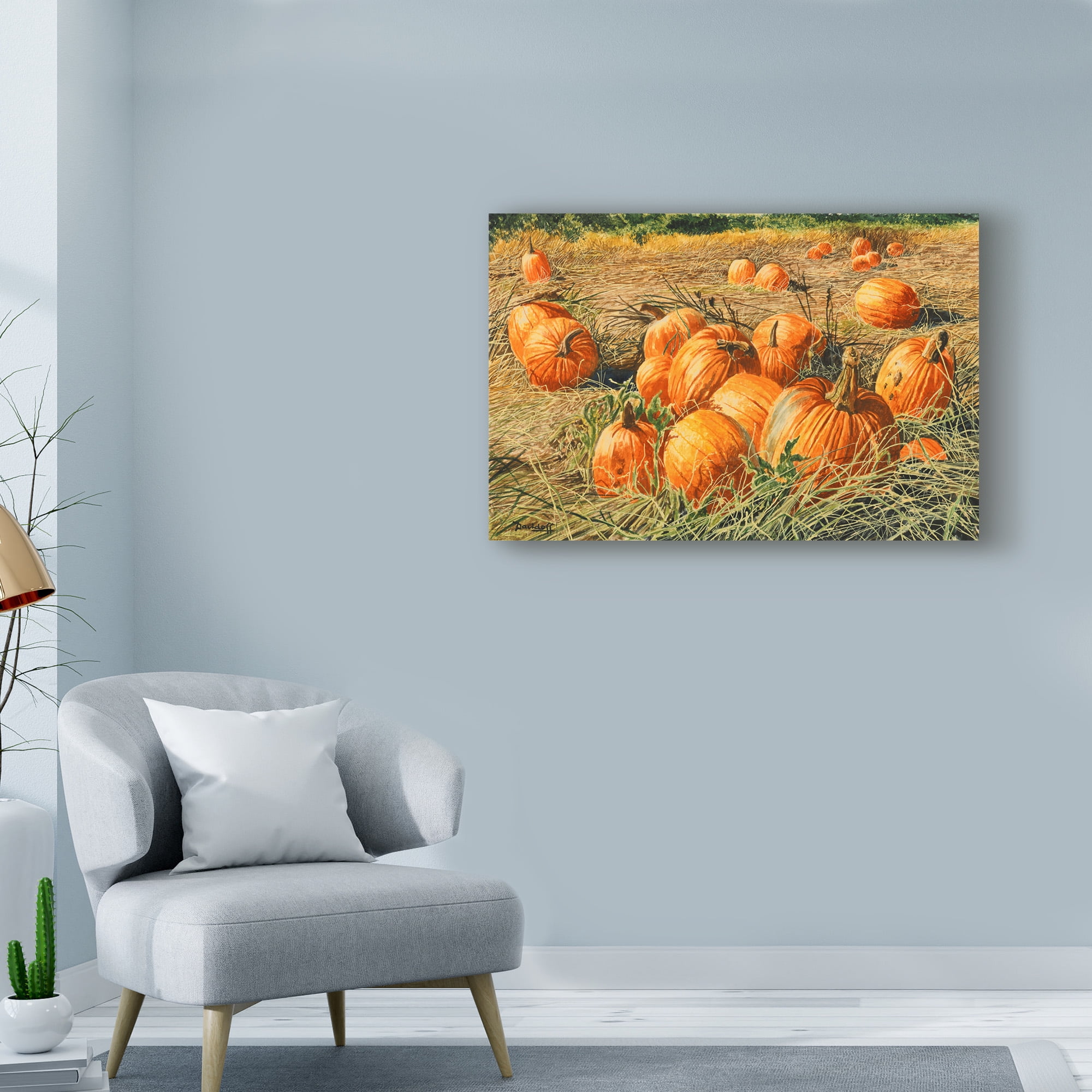 Trademark Fine Art 'Pumpkin Harvest' Canvas Art by Michael Davidoff