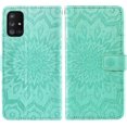 thumbnail image 5 of Phone Case for Samsung Galaxy A71 5G Wallet Cases with Tempered Glass Screen Protector and Leather Slim Flip Cover Card Holder Stand Cell Accessories Glaxay A 71 G5 Gaxaly 71A S71 Women Men Green, 5 of 7