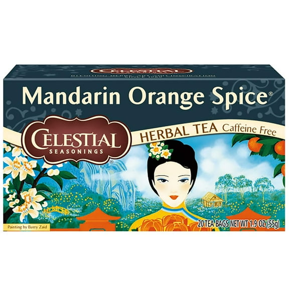 Celestial Seasonings Herbal Tea Caffeine Free Mandarin Orange Spice - 20 Tea Bags - Case of 6