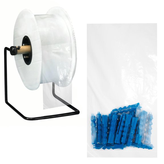 Clear Pre-Opened Poly Bags, 2.80 Mil Heavy Gauge, 4000 Count, 5 x 10 in