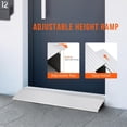 thumbnail image 3 of 5 In Rise Aluminum Door Threshold Ramp Non-Slip Entry Ramp 800 Lbs Capacity Adjustable for Wheelchairs Scooters Walkers and Strollers, 3 of 5