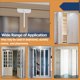 thumbnail image 4 of 2X Cerradura Puerta Plegable Metal - Cerradura Puerta Armario Plegable Ajustable (Se Adapta Puertas Plegables 0,6 A 2 Pulgadas)Cerradura de Seguridad para Niños con Puerta Plegable, 4 of 5