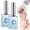 1SET, variant on 3D Water Drop Gel Top Coat Set Clear UV Curing Nail Art Coating | 2026 New Formula, UV Curing, 3D Water Drop Effect, Clear Finish, Nail Art