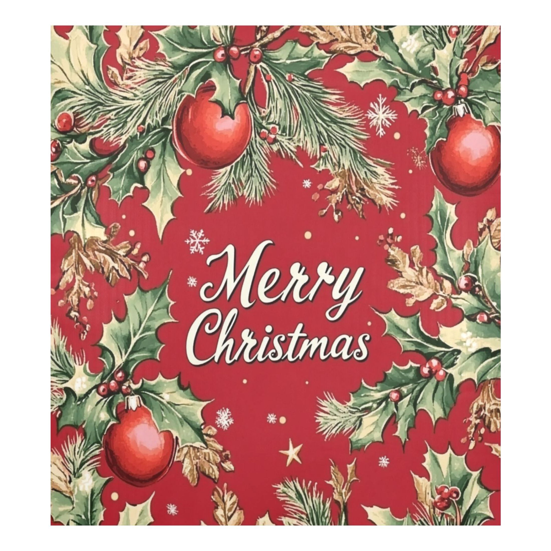 Dishwasher Magnetic Refrigerator Magnet Cover Sticker Home Decorative 23"x26" Christmas Leaves Merry Christmas
