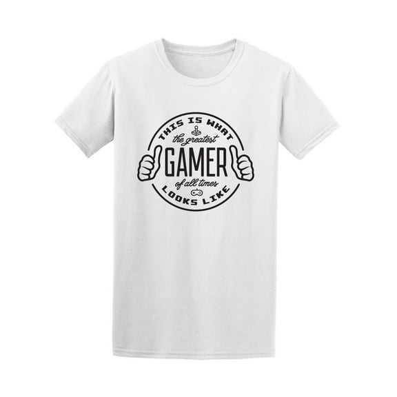 Greatest Video Gamer Ever Quote Tee Men's -Image by Shutterstock