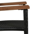 thumbnail image 3 of vidaXL Patio Dining Set Patio Table and Chairs Poly Rattan and Acacia Wood, 3 of 13