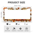thumbnail image 3 of Be Thankful Sunflowers Fall License Plate Cover 2 Pack Autumn Thanksgiving Pumpkin Sunflower Personalized License Plate Frame 2 Holes Quality Aluminum Metal License Plate Frames, 3 of 6