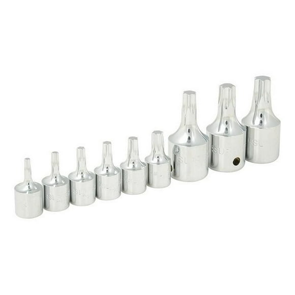Juego De 9 Dados Punta Torx® Macho 1/4In F4451T Surtek
