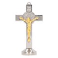 thumbnail image 2 of Crucifix, Wearable Durable Golden Silver Polished Gloosy Compact Design Standing Crucifix  For Home, 2 of 8
