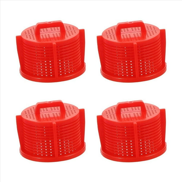 8X Filtros de Lavadora, Tamiz de Válvula de Entrada de Lavado, Tamiz de Máquina para Lavado, Purificador de Agua, Filtro de Agua Doméstico Rojo