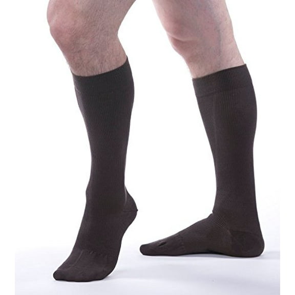 Allegro Unisex 20-30 mmHg Essential 111 Cotton Compression Sock - Calf High, Walking Support Sock, Compression Athletic Sock